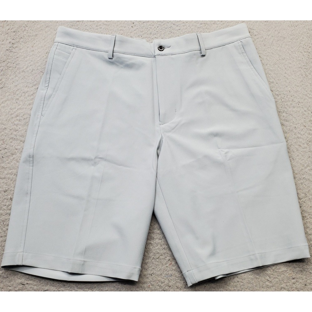 Dunning Golf Shorts Mens 33 Gray Player Fit Woven Performance Stretch Quick Dry